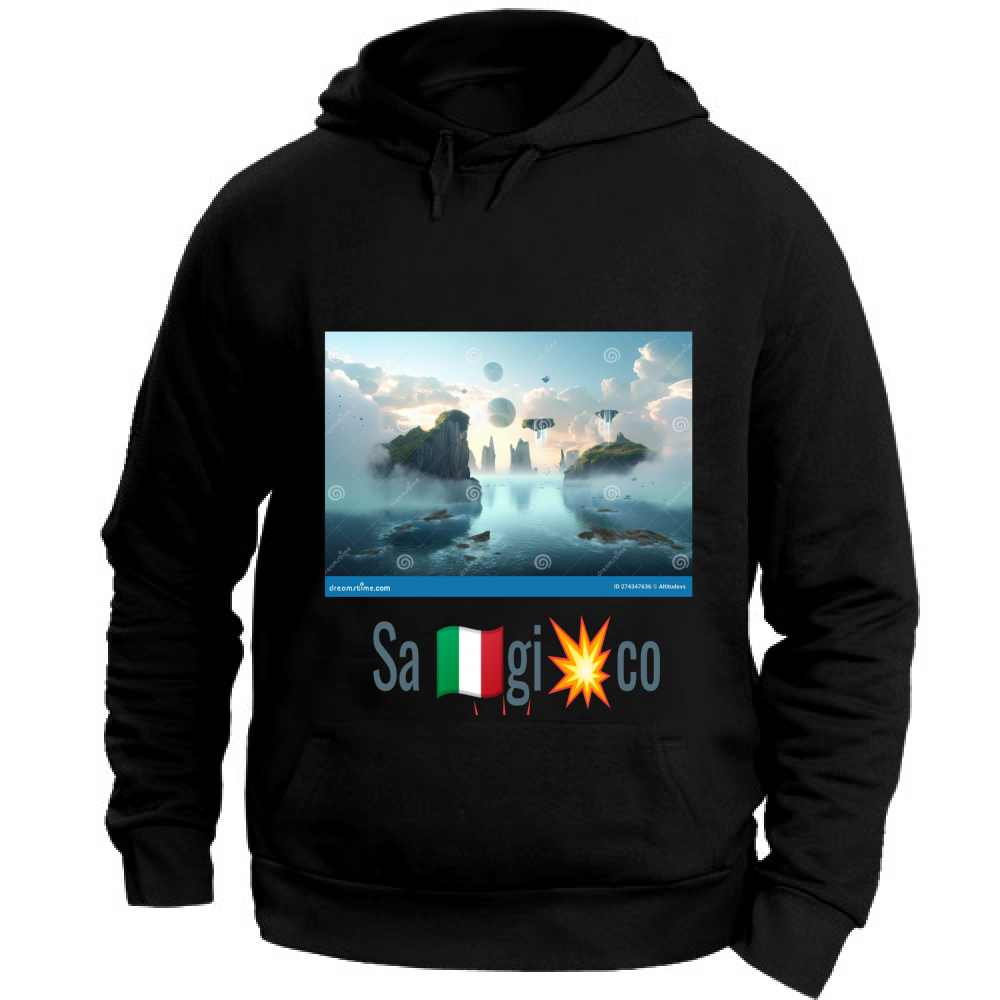 Felpa con Cappuccio Unisex Large T-shirt lyfestyle