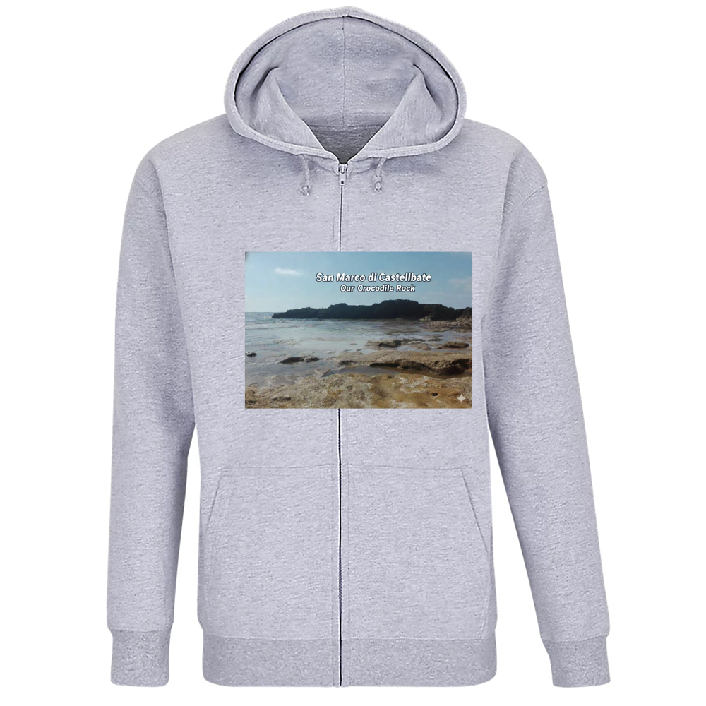 Felpa Premium Cappuccio Zip Cocrodilecilento