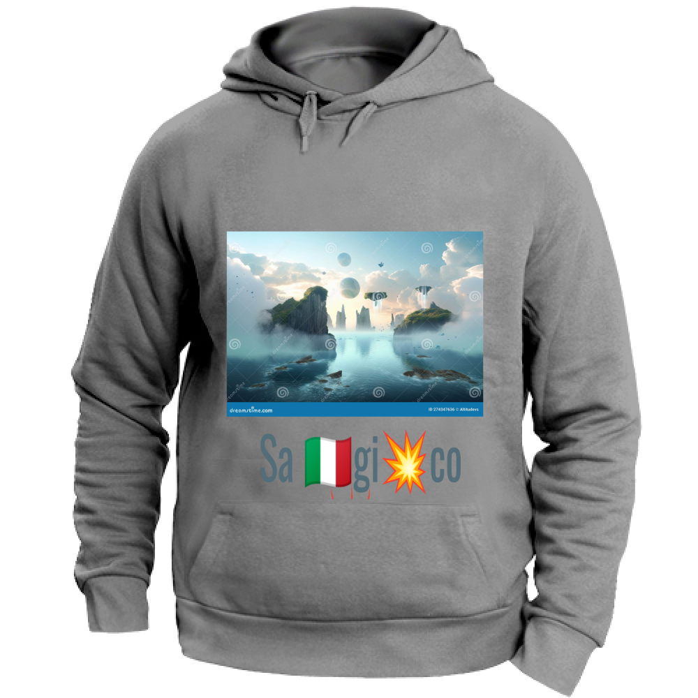 Felpa con Cappuccio Unisex Large T-shirt lyfestyle