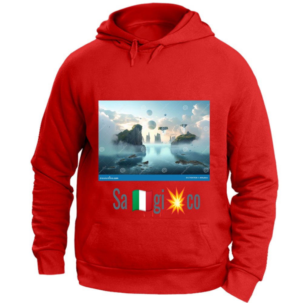 Felpa con Cappuccio Unisex Large T-shirt lyfestyle