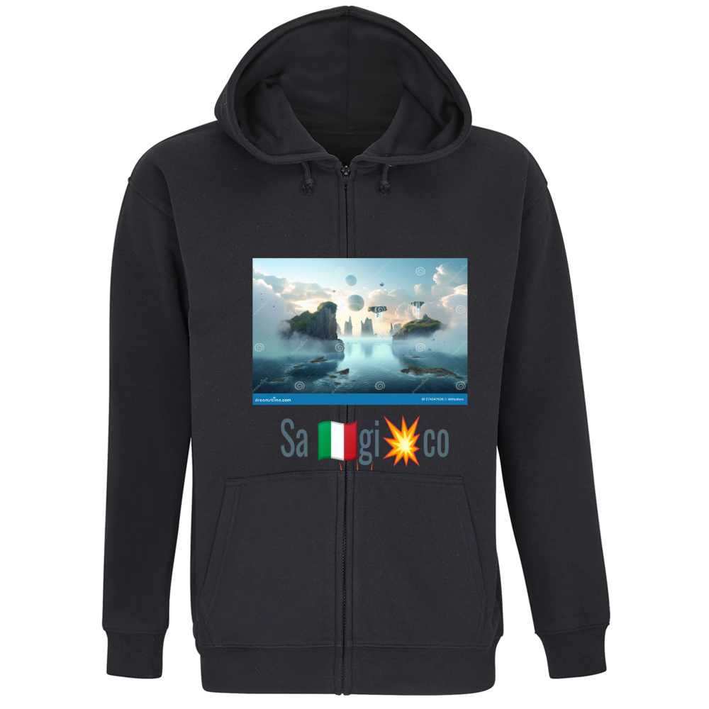 Felpa Premium Cappuccio Zip T-shirt lyfestyle