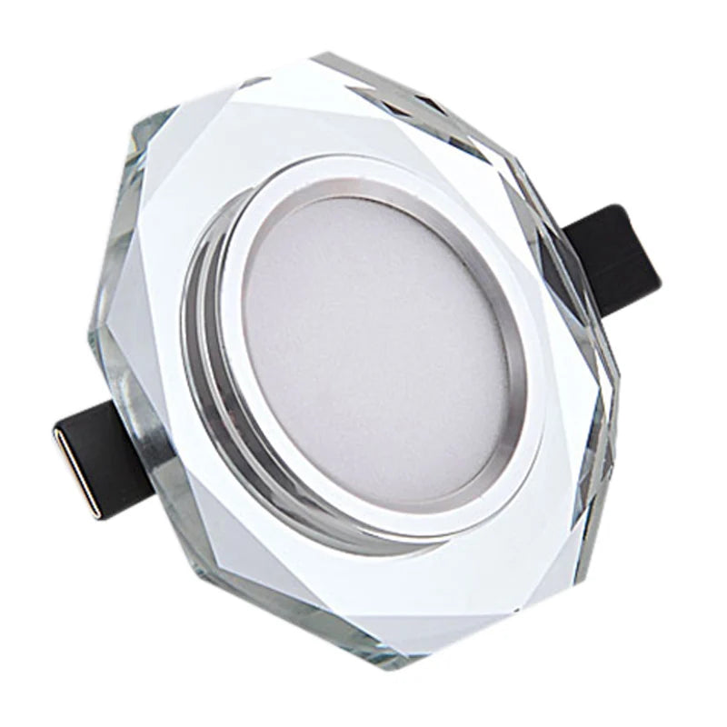 Crystal Modern Ceiling Light AC90-260V Embedded 3W 5W LED Downlight Aisle Corridor Lights Porch Lamp Corner lamp for Living Room