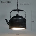 Dining Room Retro Industrial Hanglamp Iron Kettle Luminaire Pendant Lights for Bar Kitchen Decoration Modern Led Light Fixtures