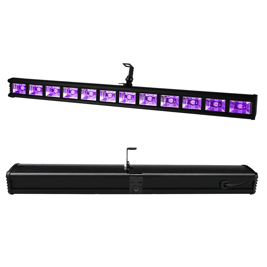 ALIEN 12 LED UV Black Lights Stage Blacklight Ultraviolet Wall Wash for Halloween Dance DJ Disco Glow Fluorescent Party Gameroom