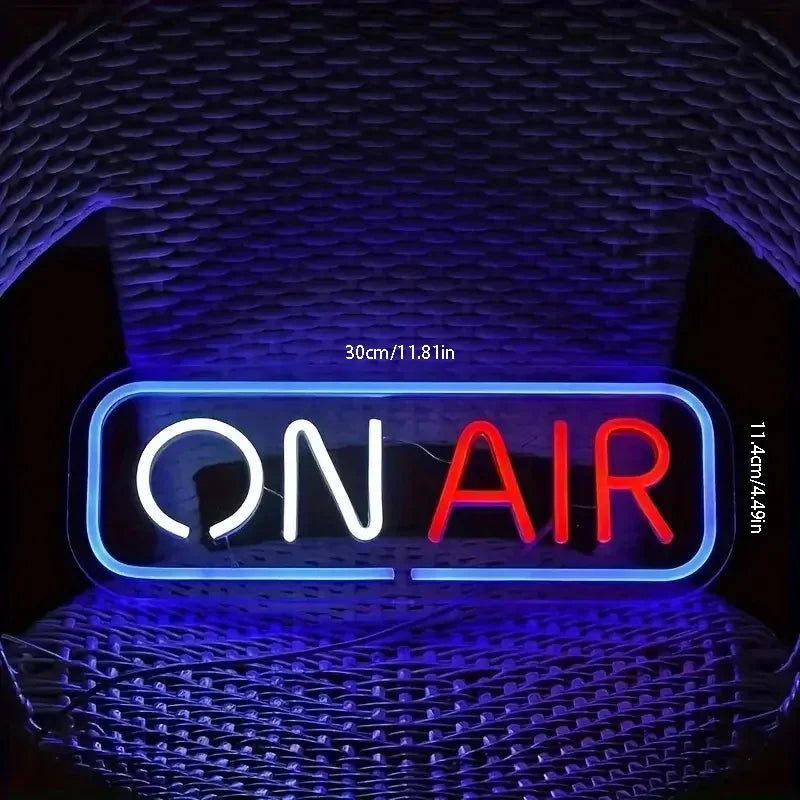 On Air LED Neon Sign  USB-Powered Wall Art for Parties, Engagements, Birthdays, Weddings, and Home Decor Decoration with Switch