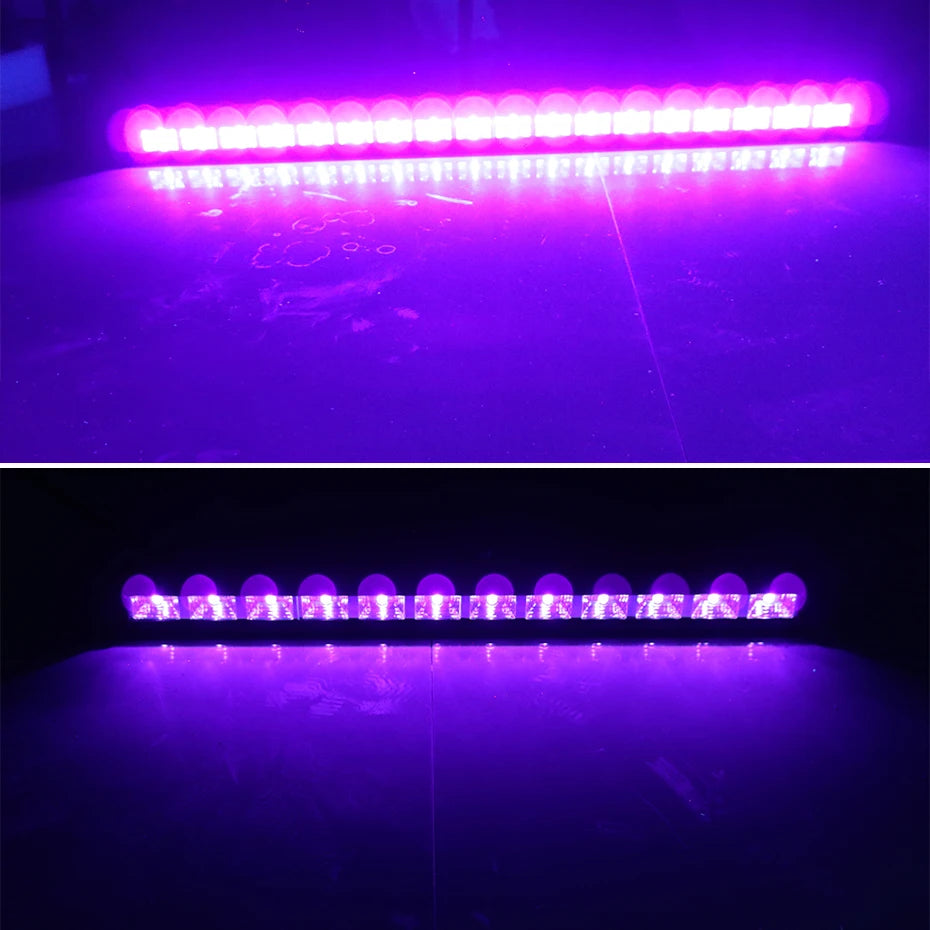 ALIEN 12 LED UV Black Lights Stage Blacklight Ultraviolet Wall Wash for Halloween Dance DJ Disco Glow Fluorescent Party Gameroom