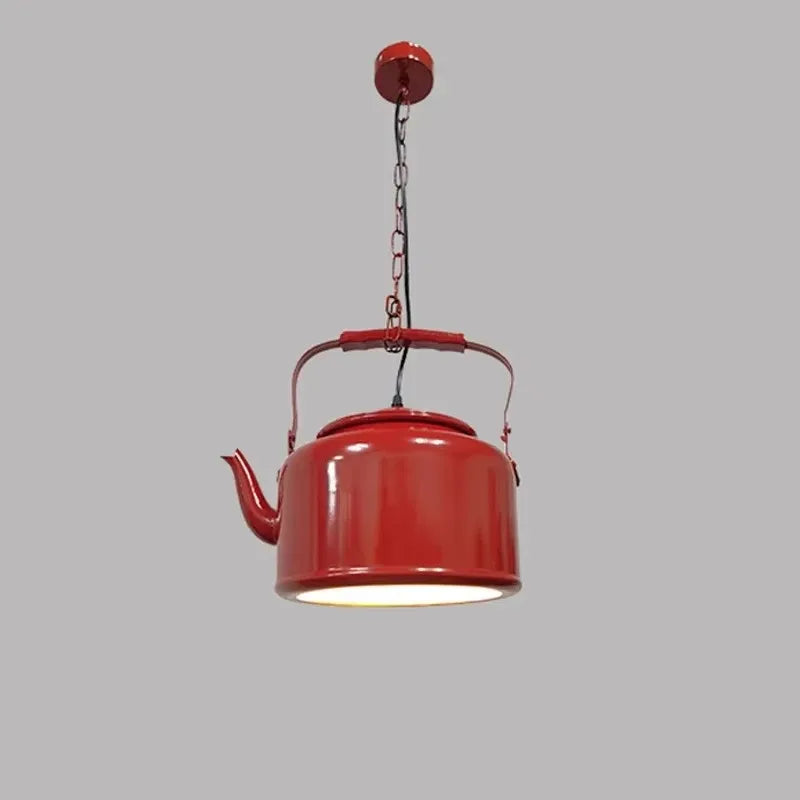 Dining Room Retro Industrial Hanglamp Iron Kettle Luminaire Pendant Lights for Bar Kitchen Decoration Modern Led Light Fixtures