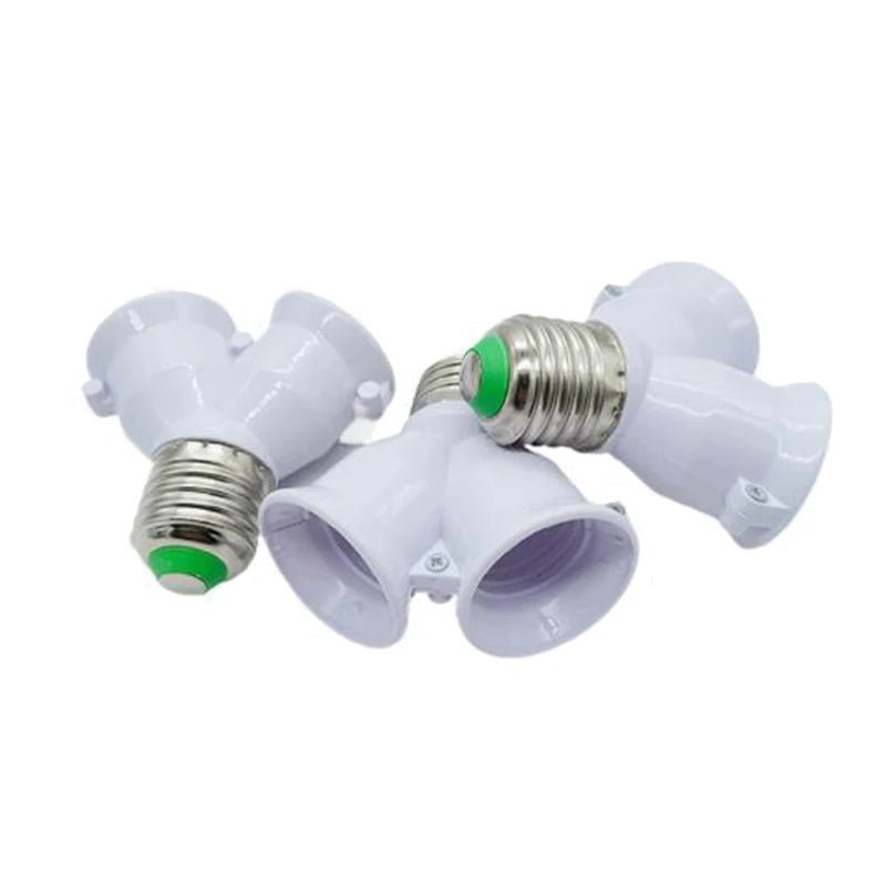 E27 To E27 Bulb Socket Adapter Converter Extender Splitter Household Socket Dual Head Converter Sockets For Light Bulbs A2