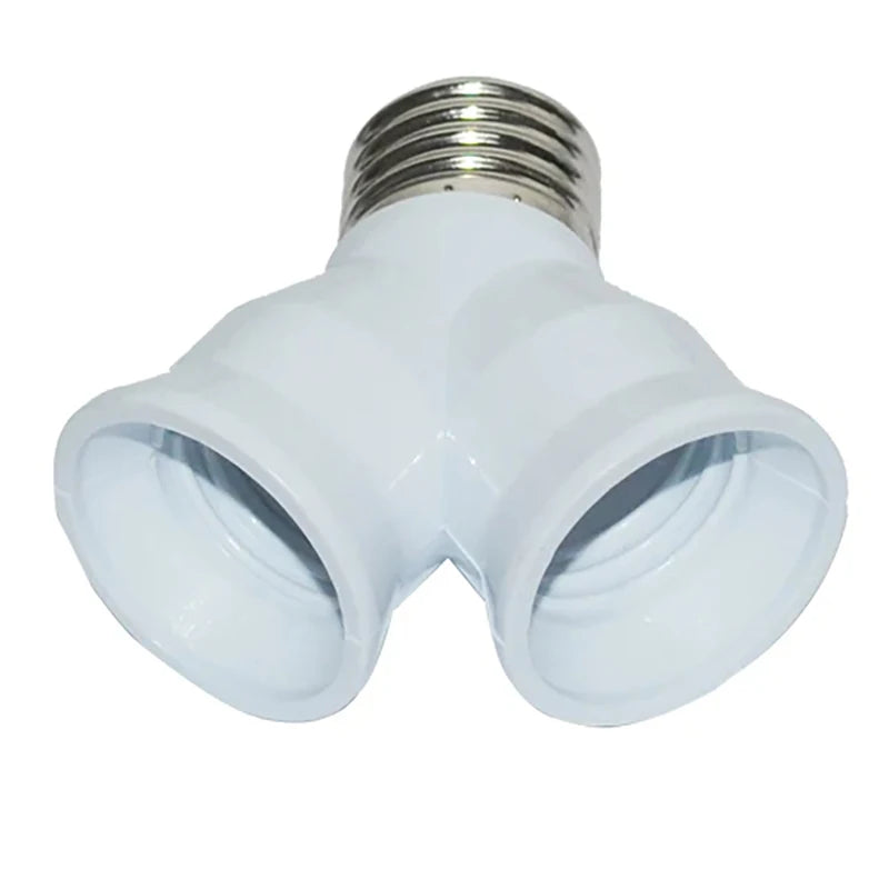 E27 To E27 Bulb Socket Adapter Converter Extender Splitter Household Socket Dual Head Converter Sockets For Light Bulbs A2